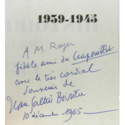 Histoire de la guerre 1939-1945 (avec hommage de l'auteur)