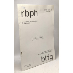 Rbph - revue belge de philologie et d'histoire - Extrait -...