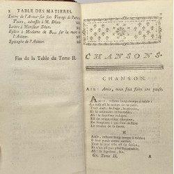 Oeuvres complètes tome second Chansons et poésies diverses