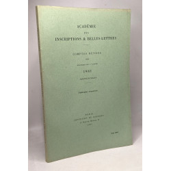 Académie des inscriptions et belles lettres - Compte rendus des...