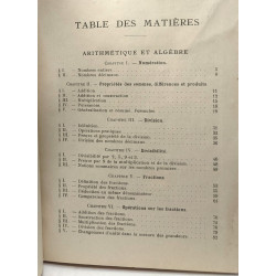 Arithmétique algèbre et géométrie - classe de cinquième première...