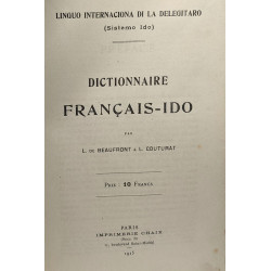 Dictionnaire Français / Ido - linguo internaciona di la delegitaro...