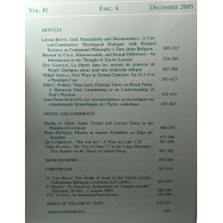 Ephemerides theologicae lovanienses - Vol. 81 fasc. 4 december...