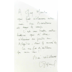 L'amour en Algérie (avec hommage de l'auteur)