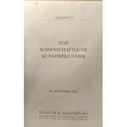 Eine wissenschaftliche kunstbibliothek - 28. September 1995 Auktion 73