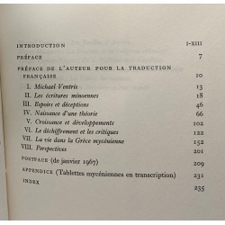 Le déchiffrement du linéaire B - coll. bibliothèque des Histoires