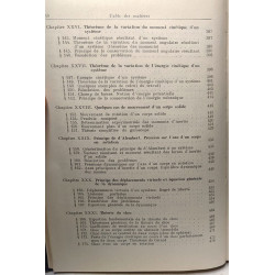 Eléments de Mécanique Rationelle