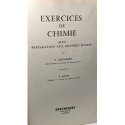 Exercices de chimie - M.P.C. préparation aux grandes écoles