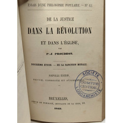 De la justice dans la révolution et dans l'église - COMPLET -...