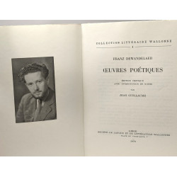 Oeuvres poétiques - collection littéraire wallonne 4 - édition...