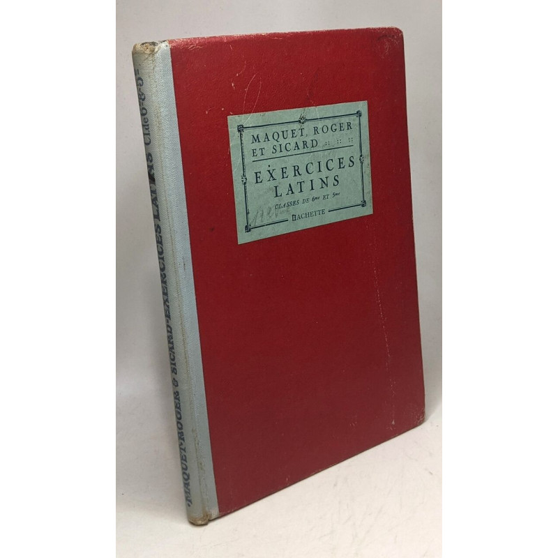 Exercices latins - classes de sixième et de cinquième