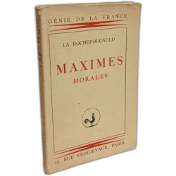 Maximes morales / Coll. Génies de la France