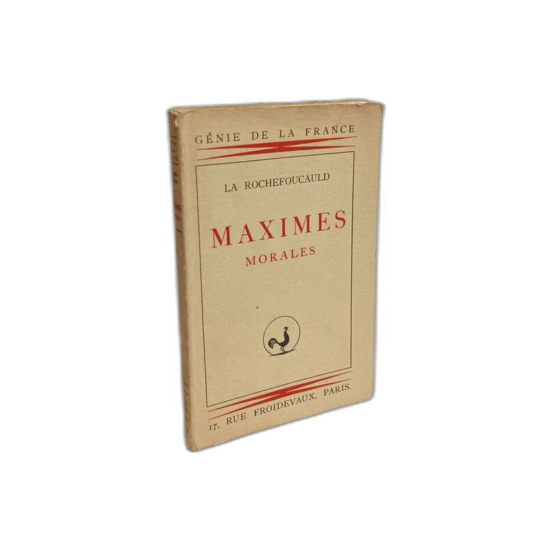 Maximes morales / Coll. Génies de la France