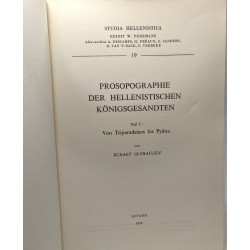 Prosopographie der hellenistischen königsgesandten - TEIL I: Von...