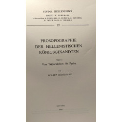 Prosopographie der hellenistischen königsgesandten - TEIL I: Von...