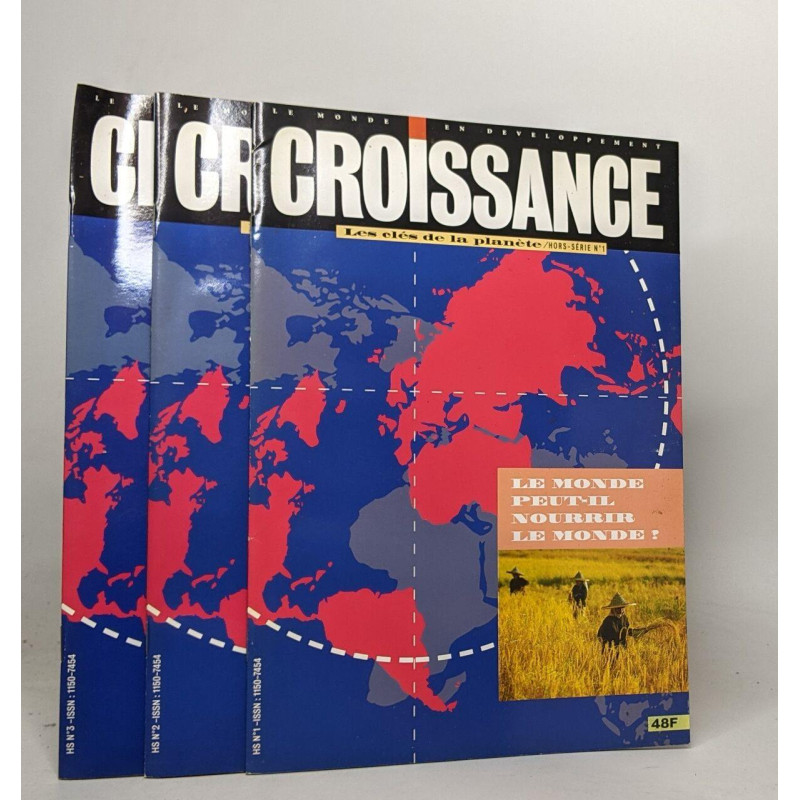 Lot de 3 numéros de "Croissance les clés de la planète":...
