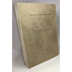Archives d'Histoire du droit orientale - TOME IV
