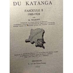 Bibliothèque du Katanga fascicule II 1900-1924 / Publications du...
