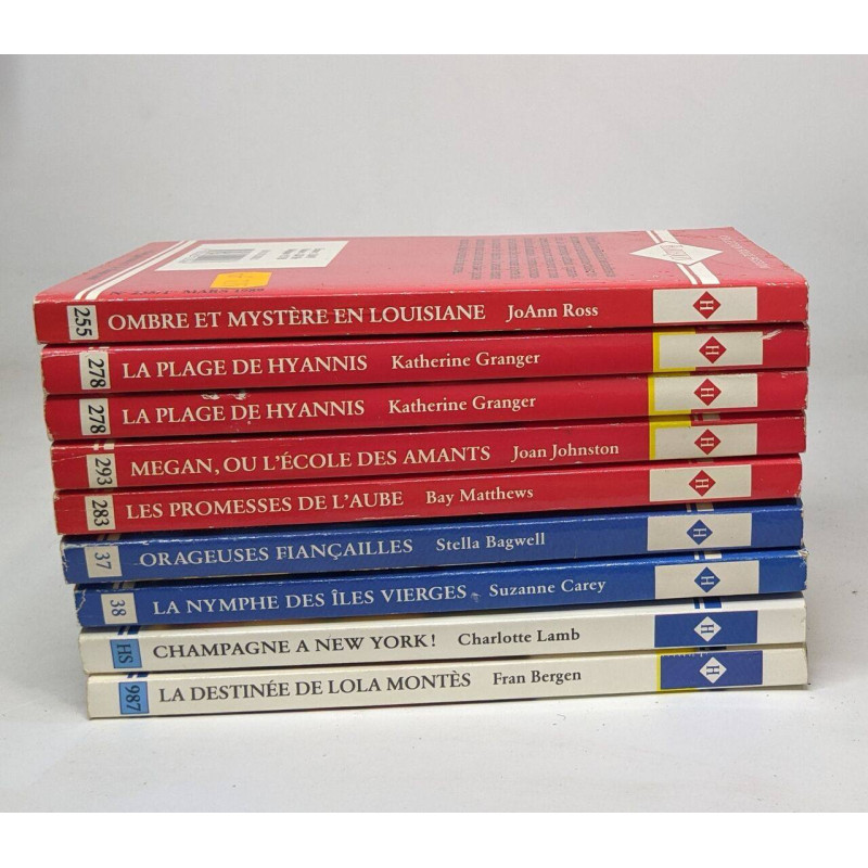Lot de 16 romans issus de la collection Harlequin: titres et...