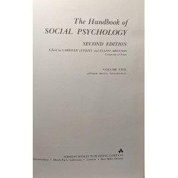 The handbook of social psychology - second edition - 5 VOLUMES