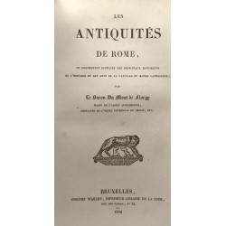 Les antiquité de Rome ou description sommaire des principaux...