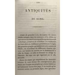 Les antiquité de Rome ou description sommaire des principaux...