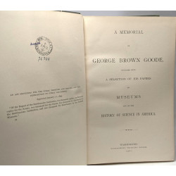 A memorial of George Brown Goode - Report of the U.S. National...