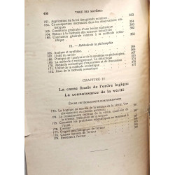 Cours de philosophie VOLUME I Logique
