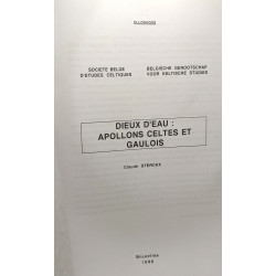 Dieux d'eau: Apollons celtes et gaulois - mémoires de la société...