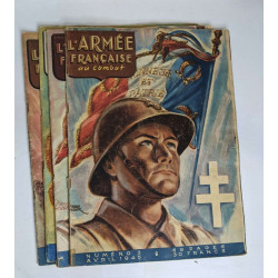 Lot de 5 numéros de "L'armée française au combat": N° 2-3-4-5 et...