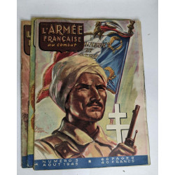 Lot de 5 numéros de "L'armée française au combat": N° 2-3-4-5 et...