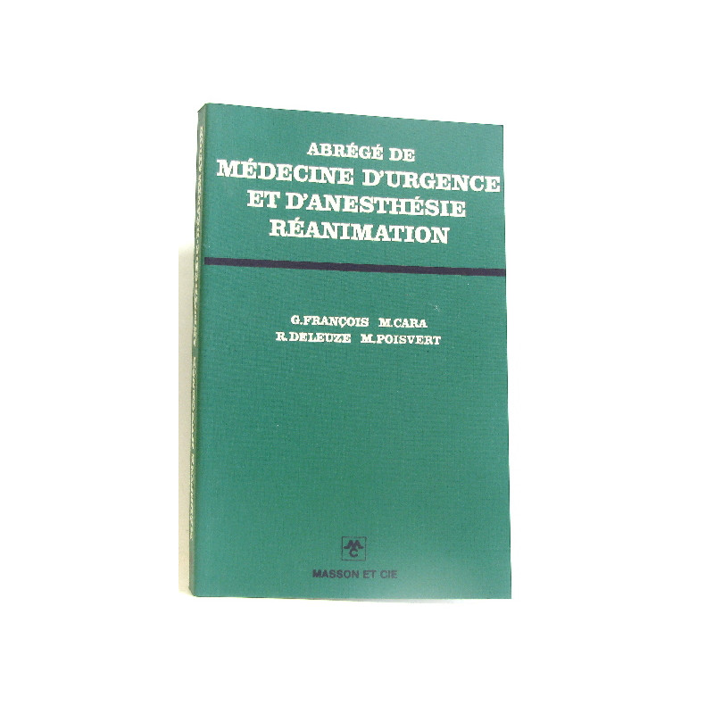 Abrégé de médecine d'urgence et d'anesthésie réanimation