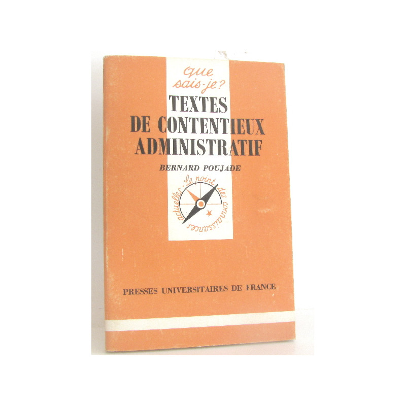 Textes de contentieux administratif