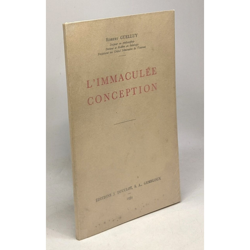 L'immaculée conception