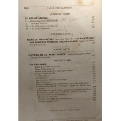 Histoire de la terre sainte - TOME PREMIER + SECOND