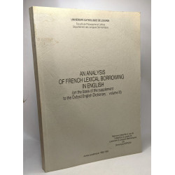 An analysis of french lexical borrowing in english (on the basis...