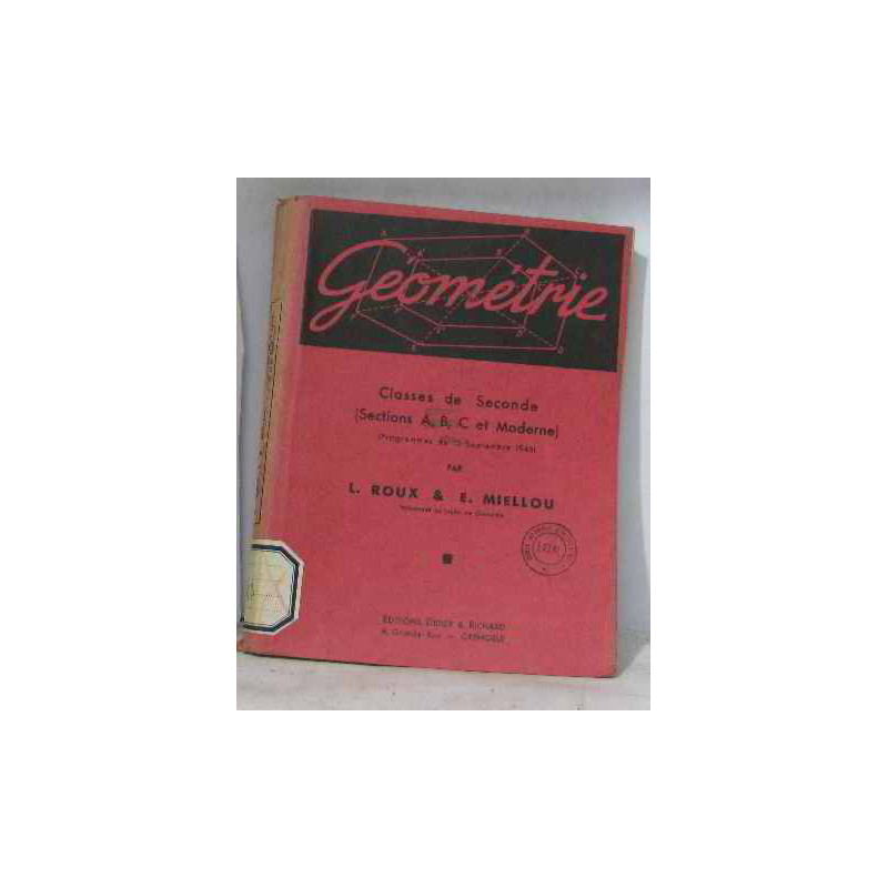 Géométrie classes de seconde (section A B C et Moderne)