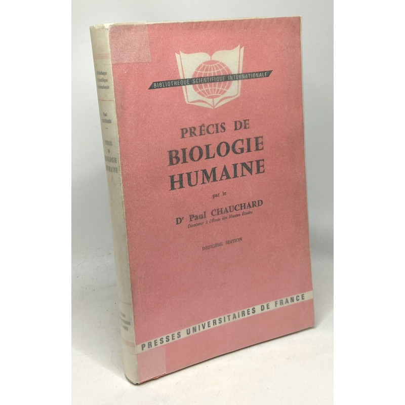 Précis de biologie humaine - bibliothèque scientifique...