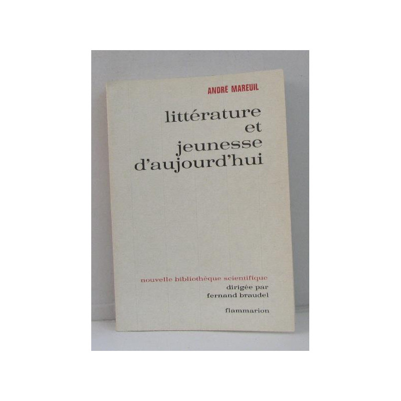 Littérature et jeunesse d'aujourd'hui