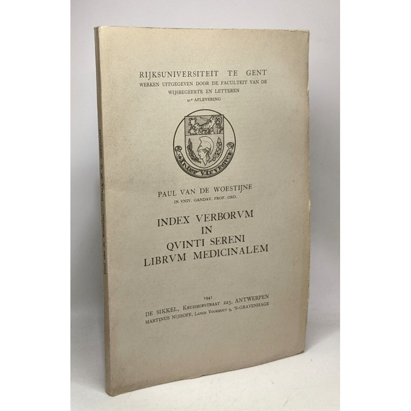 Index verborum in quinti sereni librum medicinalem /...