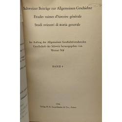 Études suisses d'Histoire générale / Schweizer Beiträge zur...