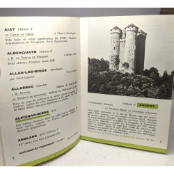200 Châteaux de l'Auvergne au Quercy en allant en Dordogne