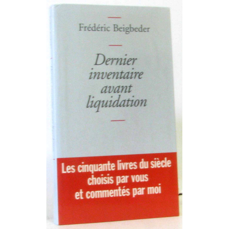 Dernier Inventaire Avant Liquidation