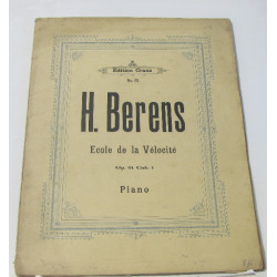 École de la vélocité op.61 cah. 1 piano