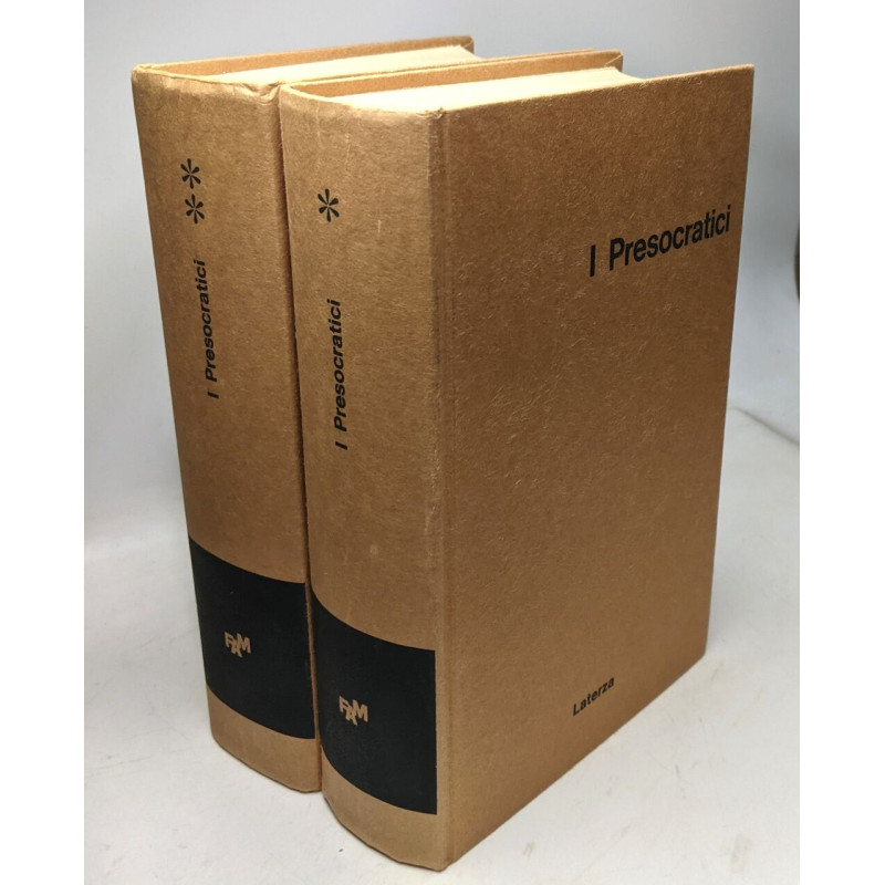 I Presocratici. Testimonianze e frammenti - VOLUME PRIMO + VOLUME...