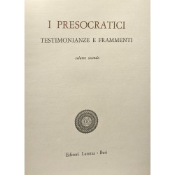 I Presocratici. Testimonianze e frammenti - VOLUME PRIMO + VOLUME...