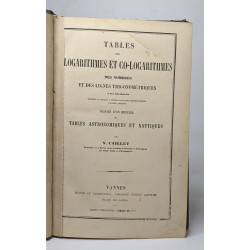 Tables des logarithmes et co-logarithmes des nombres et des lignes...
