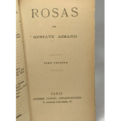 Rosas VOLUMES 1-2-3-5 (volume 4 manquant)