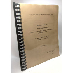 Recensement des archives allemandes concernant le système...