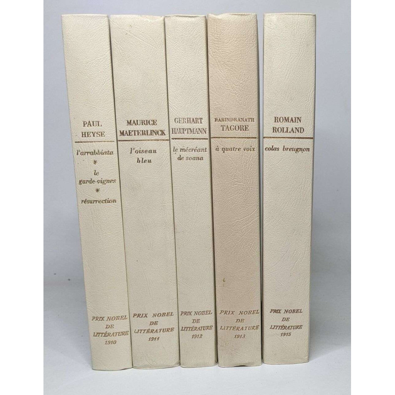 Lot prix nobel de littérature années 1910 aux éditions Rombaldi -...